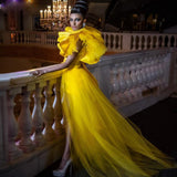 robe-princesse-jaune-en-tulle