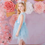 robe-princesse-fille-bleue-ciel