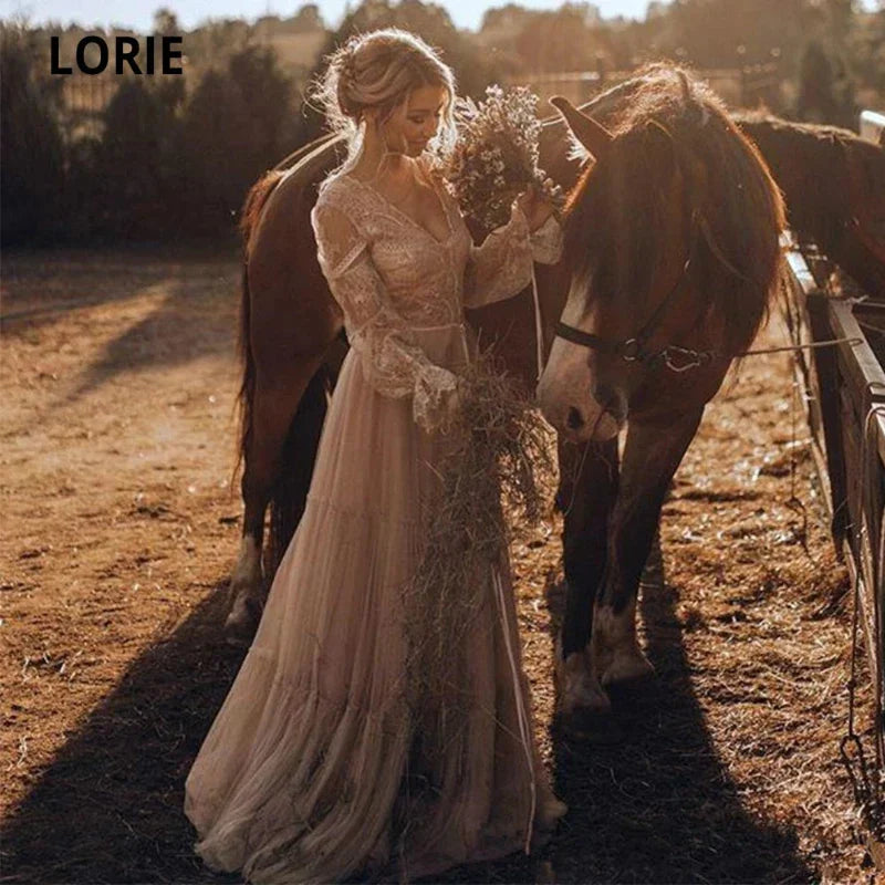 Vintage Bohemian Wedding Dress