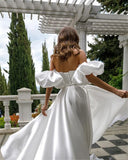 Robe de Mariée Manche Longue Bouffante