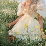 robe-princesse-femme-jaune-courte