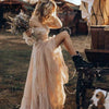 Vintage boheme brudekjole