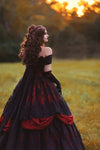 Robe de Mariée Noire Gothique