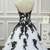 Robe de Mariée Noir Et Blanc