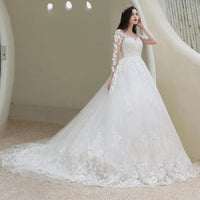 robe-de-mariee-champetre-manche-longue