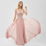 robe-de-mariee-simple-champetre-rose