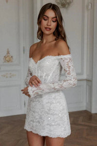 robe-de-mariee-courte-bustier-avec-dentelle