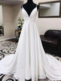 robe-de-mariee-satin-simple