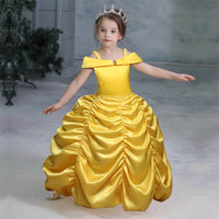 robe-princesse-fille-jaune