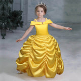 robe-princesse-fille-jaune