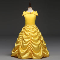 robe-princesse-fille-jaune