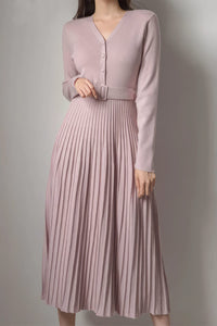 robe-longue-plissee-mariage