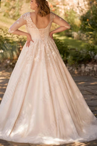 robe-manche-3-4-pour-mariage