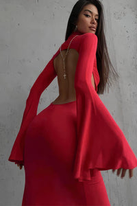 robe-manches-evasees-invitee-mariage