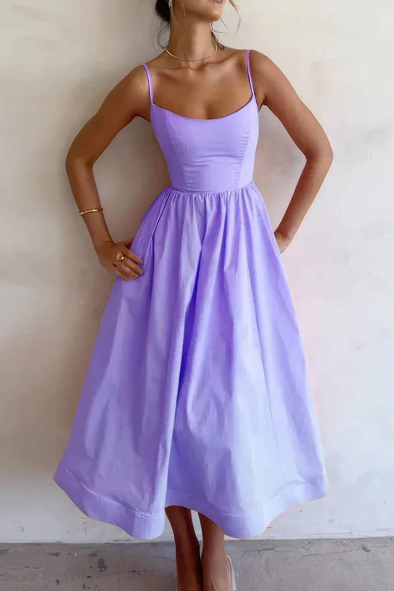 Robe Mauve d'Invitée au Mariage - Romane