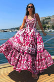robe-rose-fleurie-mariage