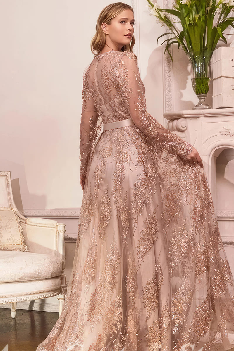 Robe Rose Gold d'Invitée au Mariage - Maëlys