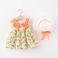 robe-princesse-bebe-fleurs-orange