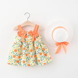 robe-princesse-bebe-fleurs-orange