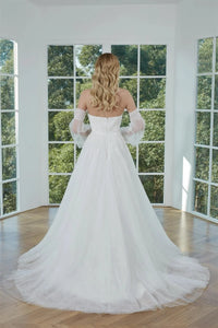 robe-de-mariee-bustier-en-tulle-avec-manches-amovibles