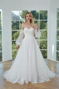 robe-de-mariee-bustier-en-tulle-avec-manches-amovibles
