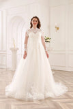 robe-de-mariee-tulle-manche-longue