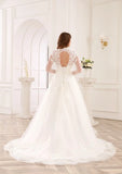 robe-de-mariee-tulle-manche-longue
