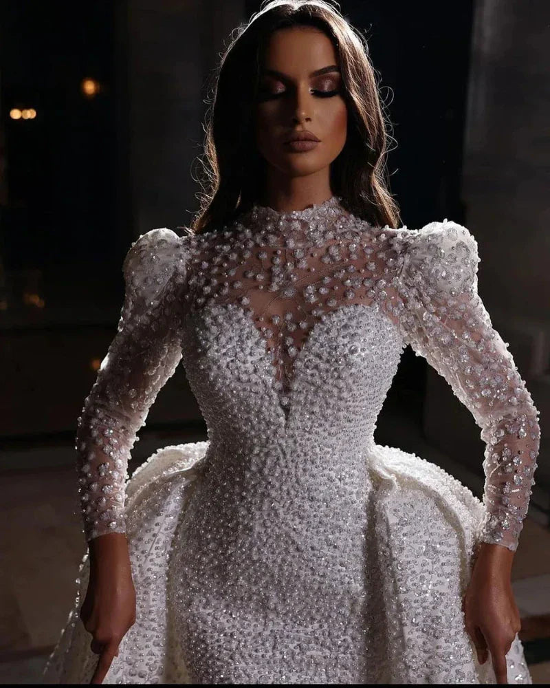 robe-mariee-cintree-dentelle