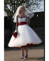 robe-mariee-rouge-blanche-courte