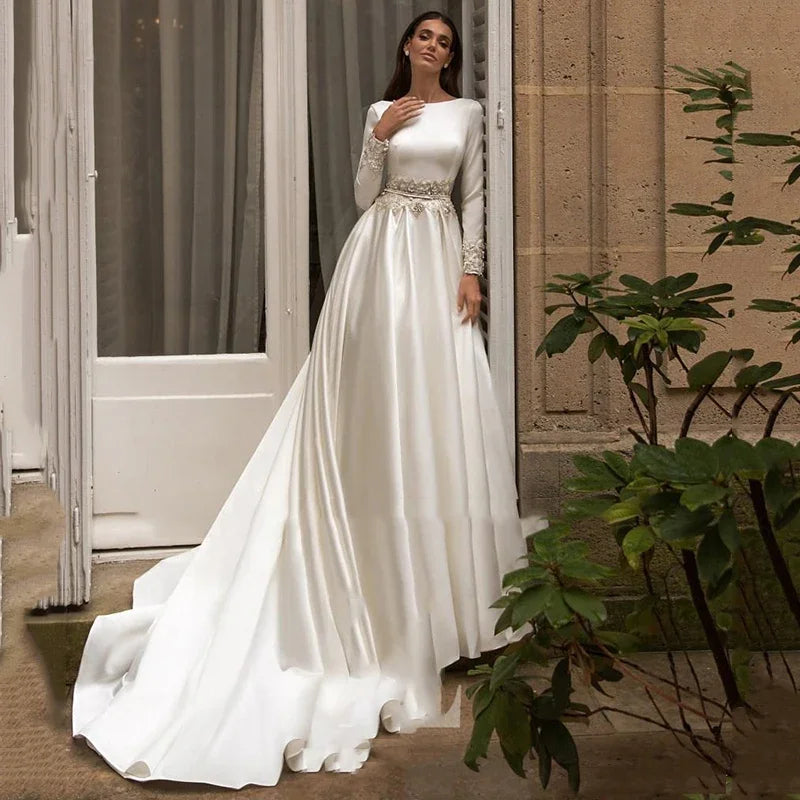 Winter Fur Wedding Dress