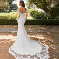 Robe de Mariée Sirène Manche Longue