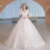 Robe de Mariée Col Bateau Princesse