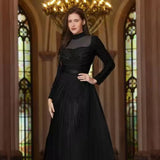 robe-mariee-simple-mi-longue