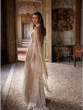 Robe de Mariée Dentelle Longue Traine
