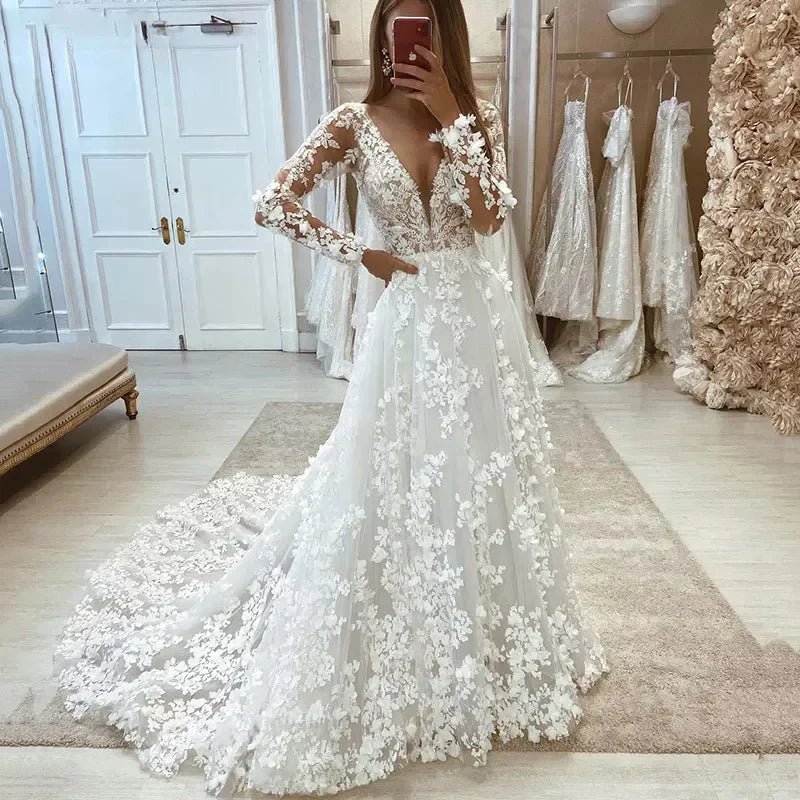 Robe de Mariée Empire Grec