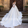 Vestido de novia de satén de seda