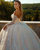 Robe de Mariée Princesse A Paillette