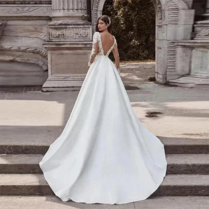 Uzun Kollu Gelinlik 2021