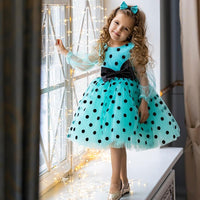 robe-princesse-fille-a-pois