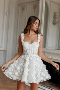 Robe de Mariée Bohème Champêtre Courte