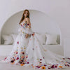 Robe de Mariée En Fleurs Fraiches