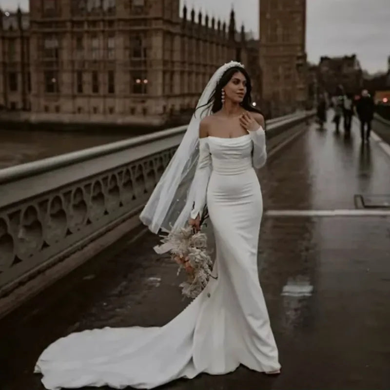 Robe de Mariée Satin Pas Cher