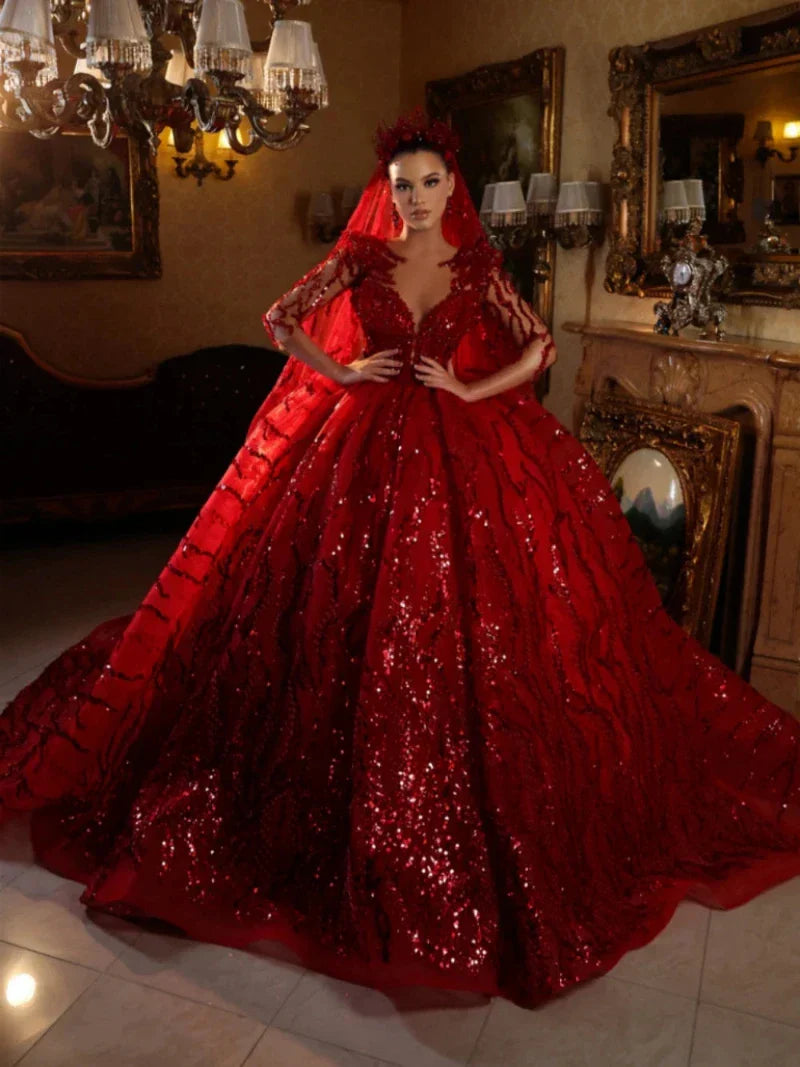 robe-mariee-rouge-bordeaux