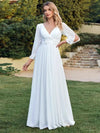 Robe de Mariée Col V Dentelle
