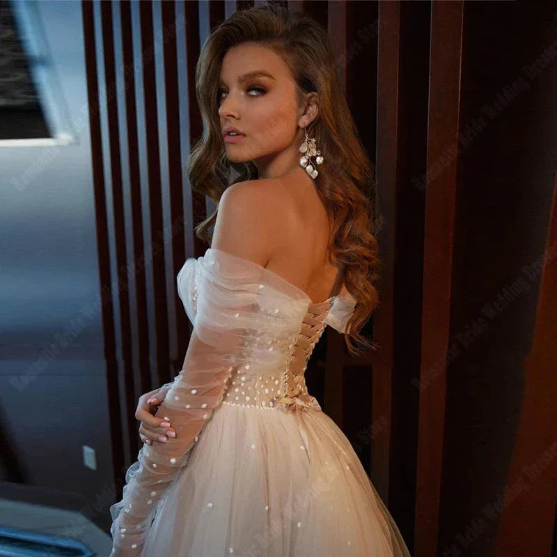 Rochie de mireasă Empire fără bretele