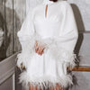 robe-mariee-courte-plume