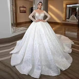 robe-mariee-princesse-manche-longue
