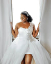 robe-mariee-grande-taille-courte