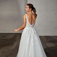 Robe de Mariée Fluide Avec Traine
