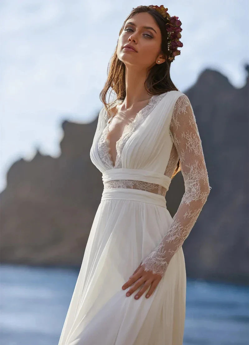 Robe de Mariée Simple Plage